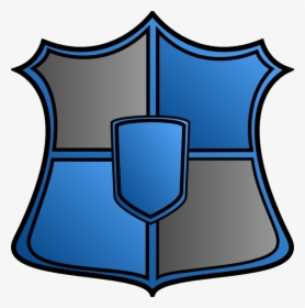 Clipart Of Shield, Blue Shield And Ctr Shield - Картинки Png Кисть Винограда На Фоне Свитка, Transparent Png, Free Download