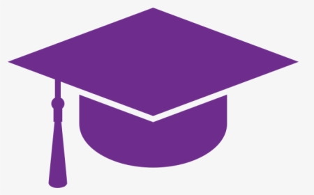 Graduation Clipart Purple - Purple Graduation Cap Png, Transparent Png, Free Download