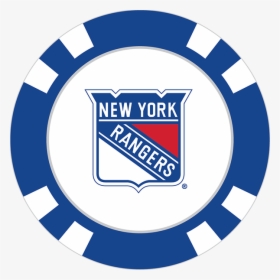 New York Rangers Poker Chip Ball Marker - New York Rangers, HD Png Download, Free Download