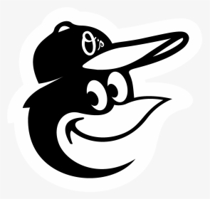 Baltimore Orioles Bird Logo Black And White - Baltimore Orioles Logo Black And White, HD Png Download, Free Download