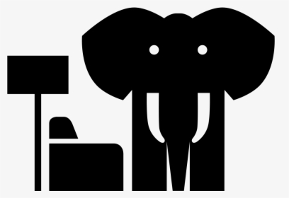 Transparent Elephant Reminder Clipart - Elephant In The Room Icon, HD Png Download, Free Download