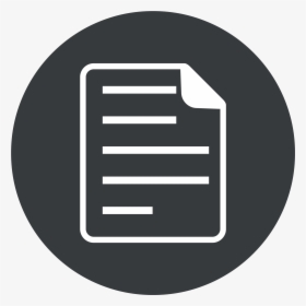 Document Icon Round - Transparent Round Document Icon, HD Png Download, Free Download