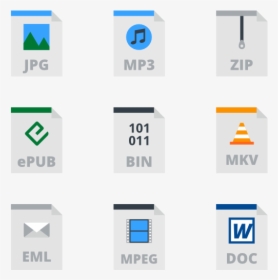 Files Types - Archive File Type Icons, HD Png Download, Free Download