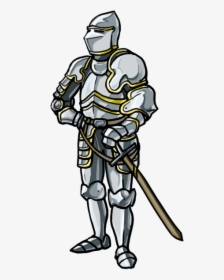 How To Draw A Knight Step By Step - Armor Medieval Knight Drawing, HD Png Download, Free Download