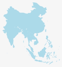 Southeast Asia Svg Clip Arts - Southeast Asia Map Black, HD Png Download, Free Download