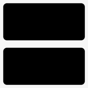 Ios Icon - Black Equal Sign, HD Png Download, Free Download