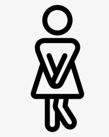 Great Female Bathroom Sign Photos - Frequent Urination Clipart, HD Png Download, Free Download