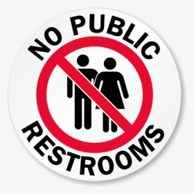 Free No Public Restroom Sign, HD Png Download, Free Download