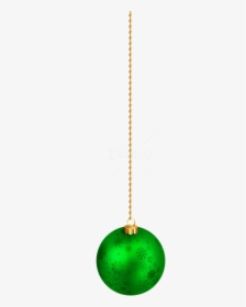 Free Png Hanging Green Christmas Ball Png - Chain, Transparent Png, Free Download