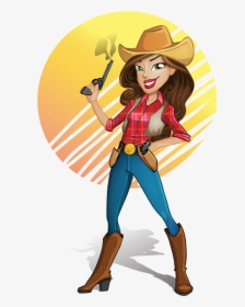 Transparent Cowgirl Png - Cartoon Cowgirl Png, Png Download, Free Download