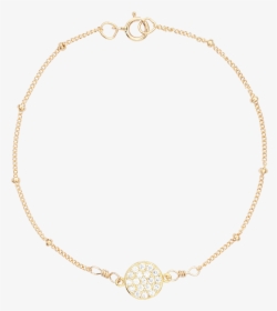 Multi-cz Round Ball Chain Bracelet - Chain, HD Png Download, Free Download