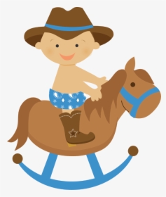 Cowboy Boot Infant Clip Art - Baby Cowboy Clipart, HD Png Download, Free Download