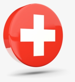 Glossy Round Icon 3d - Red Cross 3d Png, Transparent Png, Free Download