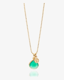 Azuni Athena Teardrop Necklace On Facetted Ball Chain - Return To ...