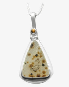 2 Ball Sheet Pendant With Drusey Agate And Tiger Eye - Locket, HD Png Download, Free Download