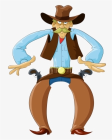 Cowboy E Cowgirl - Cowboy Shootout Cartoon, HD Png Download, Free Download