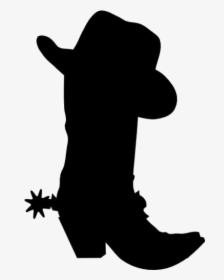 Cowgirl Boots And Hat Png Transparent Images - Cowboy Hats And Boots Silhouette, Png Download, Free Download