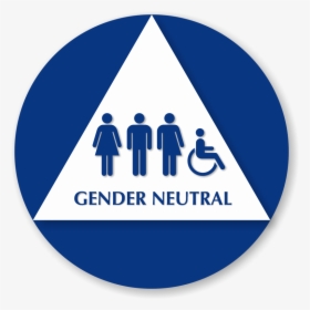 Transgender Sign Se - Bathroom Sign Circle Triangle, HD Png Download, Free Download