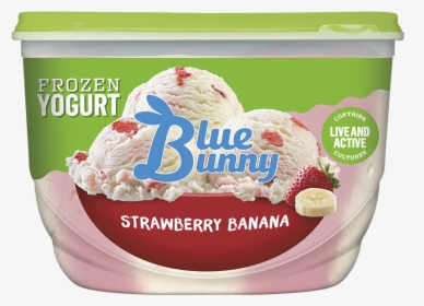 Strawberry Banana Frozen Yogurt - Blue Bunny Monster Cookie Mash, HD Png Download, Free Download