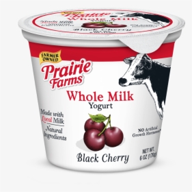 6oz Whole Milk Yogurt, Black Cherry - Prairie Farms Fat Free Yogurt Strawberry, HD Png Download, Free Download