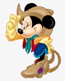 Cowgirl Clipart Cartoon - Minnie Mouse Cowgirl, HD Png Download, Free Download