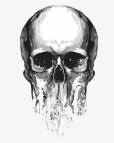 Euclidean Vector Skull Free Png Hq Clipart - Transparent Background Skull Png, Png Download, Free Download