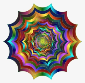 Symmetry,fractal Art,circle - Spider Web, HD Png Download, Free Download