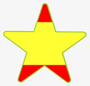 Connections Star Languages Spanish Flag - Star Shaped Spanish Flag Png, Transparent Png, Free Download