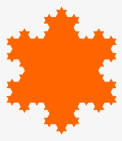 Koch Snowflake Fractal Curve Mathematics - Von Koch Snowflake, HD Png Download, Free Download