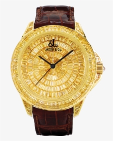 Transparent Diamond Watch Png - Jacob & Co Watch Gold, Png Download, Free Download