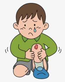 Transparent Kid Crying Png - Scraped Knee Clipart, Png Download, Free Download