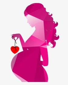 Silhouette Pregnancy Royalty-free Clip Art - Transparent Pregnant Woman Silhouette, HD Png Download, Free Download