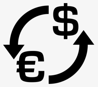 Transparent Euro Clipart - Euro Exchange Dollar Euro Png Icon, Png Download, Free Download