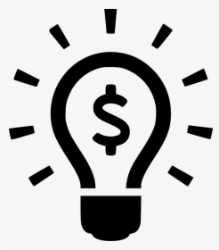 Light Bulb With Dollar Sign Icon, HD Png Download, Free Download