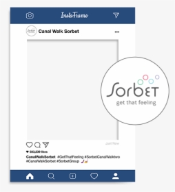 Custom Instagram Frames - Sorbet, HD Png Download, Free Download