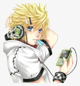 Headphones - Kingdom Hearts Anime Gif, HD Png Download, Free Download
