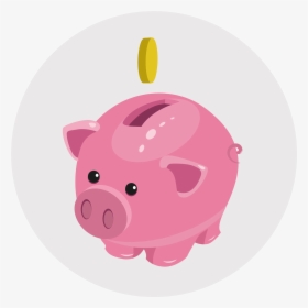 Piggy Bank Icon - Cartoon, HD Png Download, Free Download