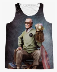 Transparent Stan Lee Png - Stan Lee With Infinity Gauntlet, Png Download, Free Download