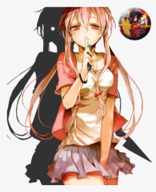 Mirai Nikki, Yuno Gasai, Character Illustration, Anime - Gasai Yuno Render Png, Transparent Png, Free Download
