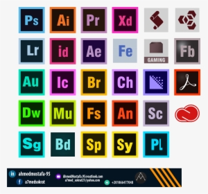 Adobe Products Icons - Website Icon Square Free, HD Png Download, Free Download