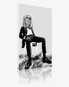Md By Bart Cooper "cool Lion - Sitting, HD Png Download, Free Download