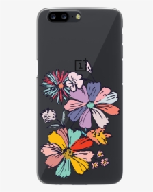 Pastel Flowers Clear Case For Oneplus - Mobile Phone Case, HD Png Download, Free Download