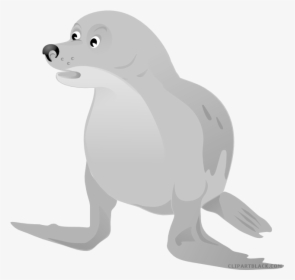 Sea Lion Walrus Baby Harp Seals Clip Art - Cartoon Seal Animal Png, Transparent Png, Free Download