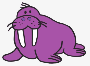 Walrus - Purple Walrus, HD Png Download, Free Download