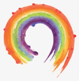 #paint #swirl #watercolor #rainbow #pride #lgbt #circle - Lgbt Paint Png, Transparent Png, Free Download