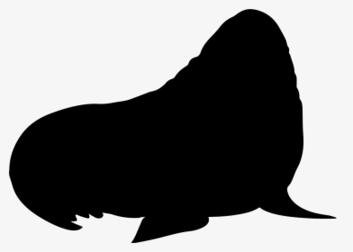 Walrus Mammal Silhouette - Shape Of A Rabbit, HD Png Download, Free Download