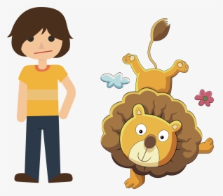 Cartoon Ni Te - People And Animals Clipart, HD Png Download, Free Download