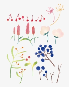 Flowers, Plants, Twig, Pattern, Background, Design, HD Png Download, Free Download