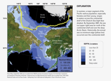 Map - Pacific Walrus Location World, HD Png Download, Free Download