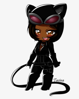 Catwoman Clipart Superhero Villain - Chibi Heroes And Villains, HD Png Download, Free Download